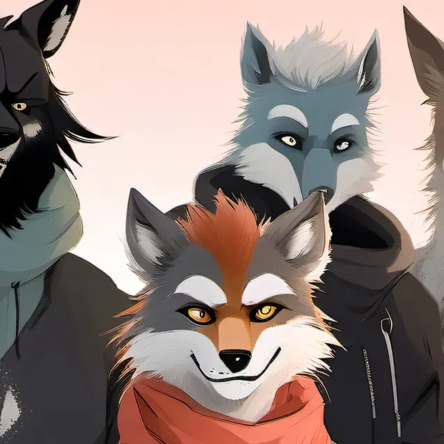 chat with ai character: a group of furries