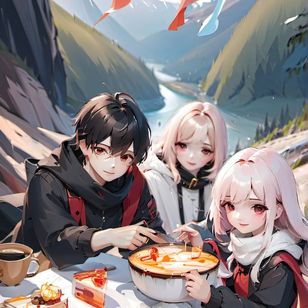 chat with ai character: cyan and red yo.me