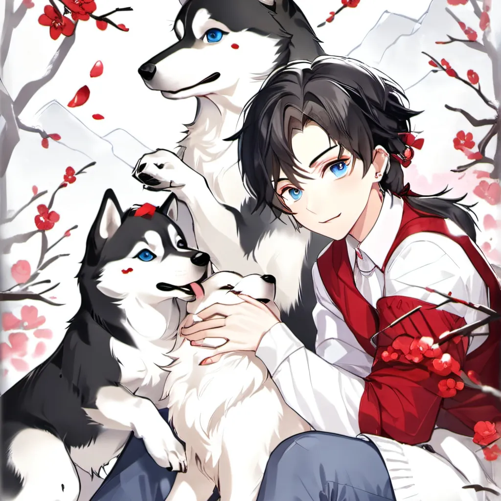 chat with ai character: jase with pups