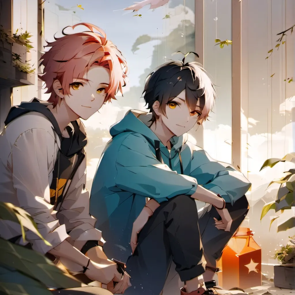 chat with ai character: 2 friends and you