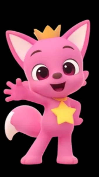 ai character: Pinkfong background