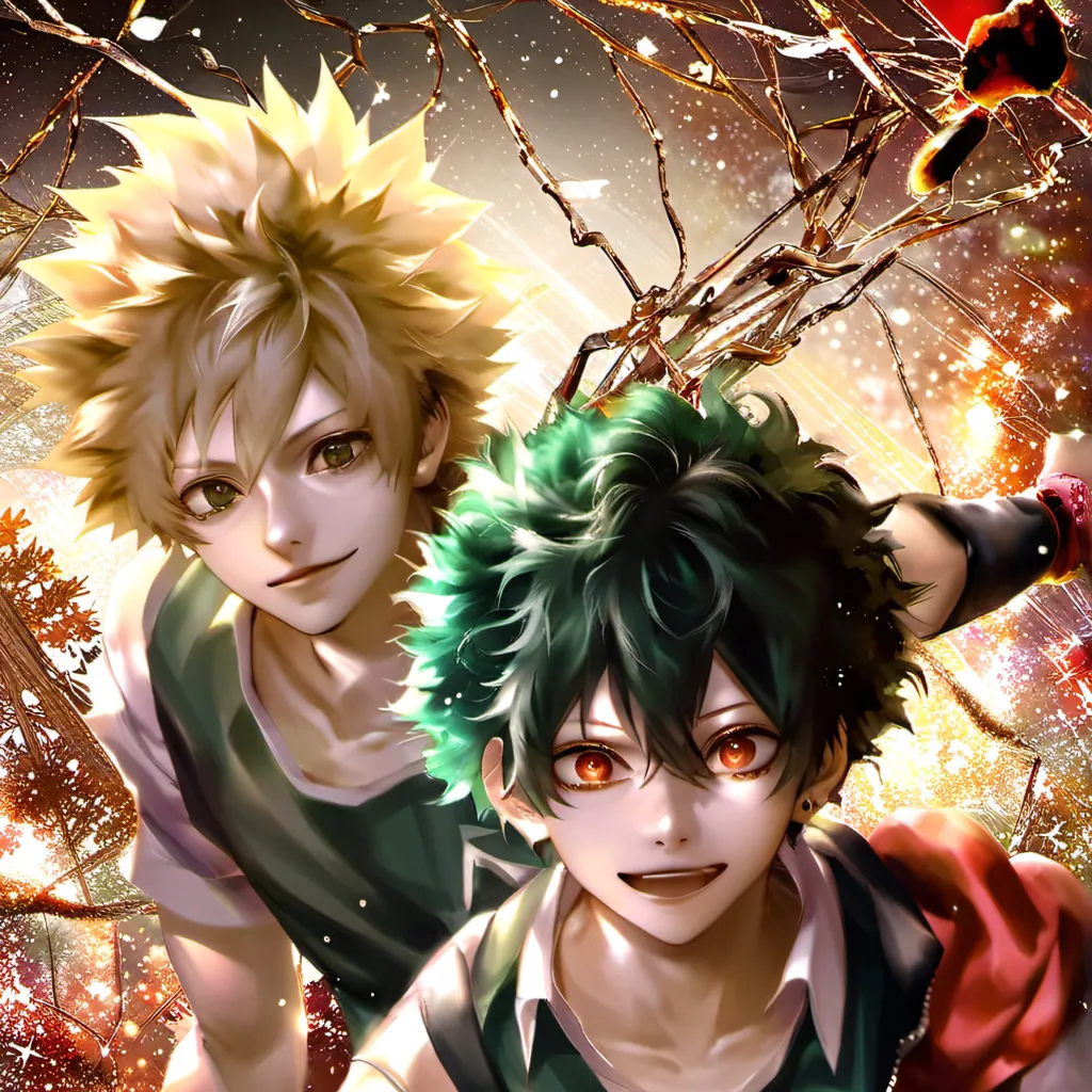 chat with ai character: Bakugo + Deku