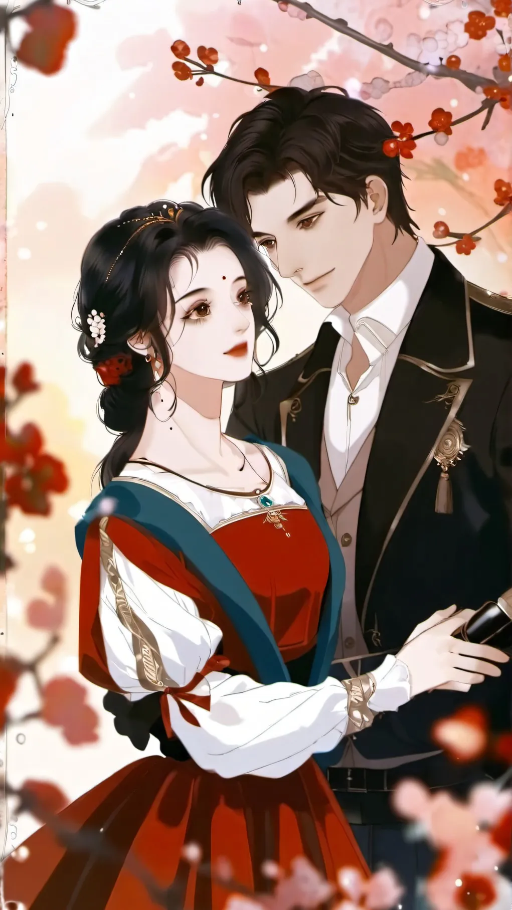 ai character: Aaron and Mia background