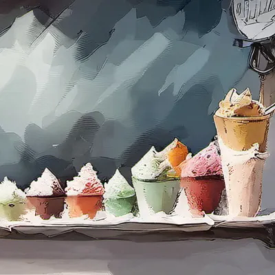 chat with ai character: Icecream shop game