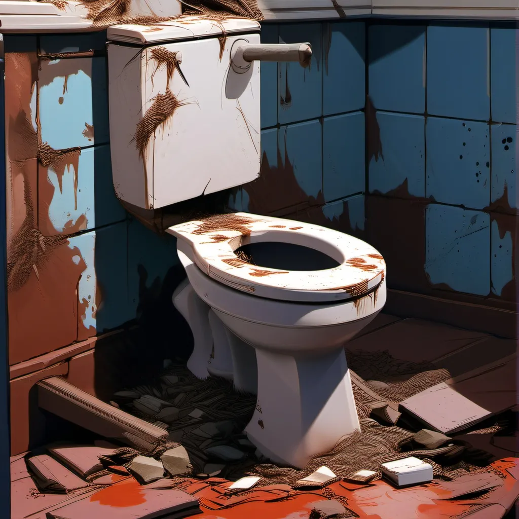 chat with ai character: The bathroom test