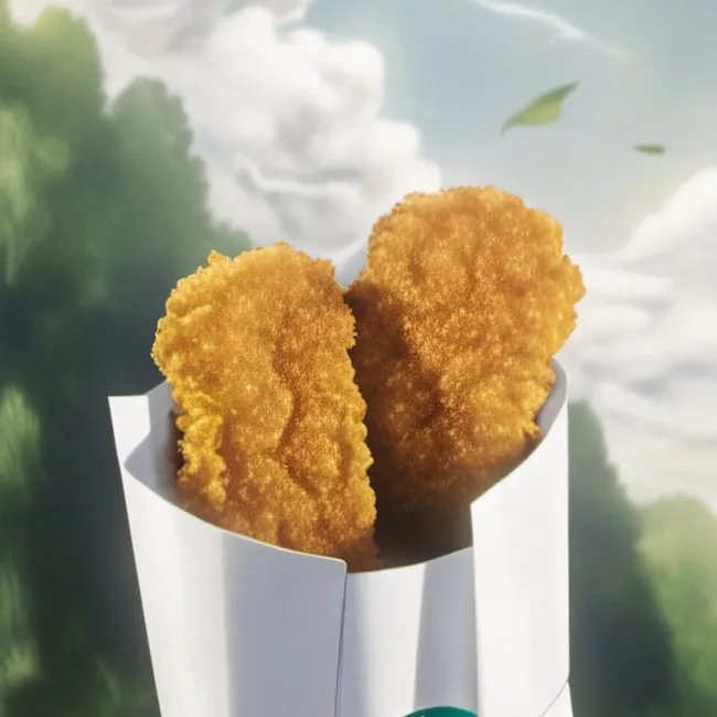 chat with ai character: chicken nugget