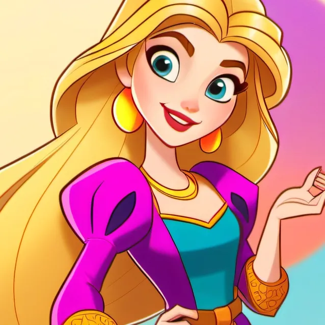 chat with ai character: Rapunzel from tang