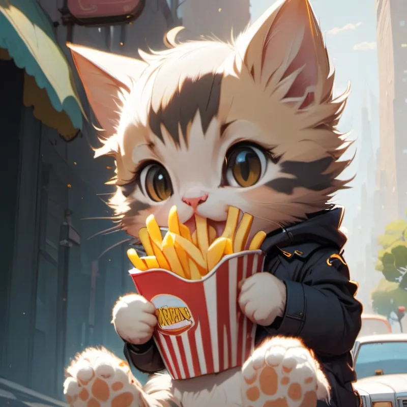 chat with ai character: kitten 