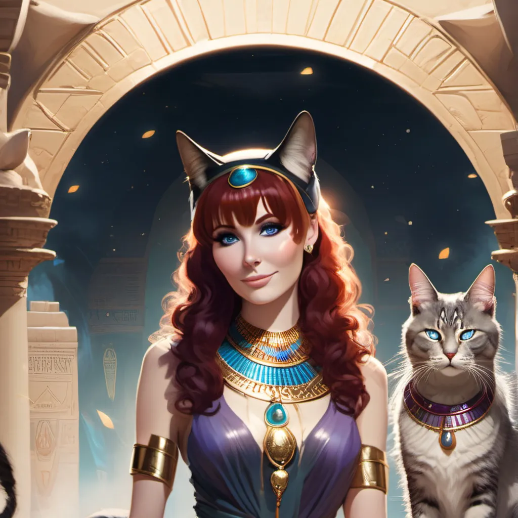 chat with ai character: Pharaoh kitty