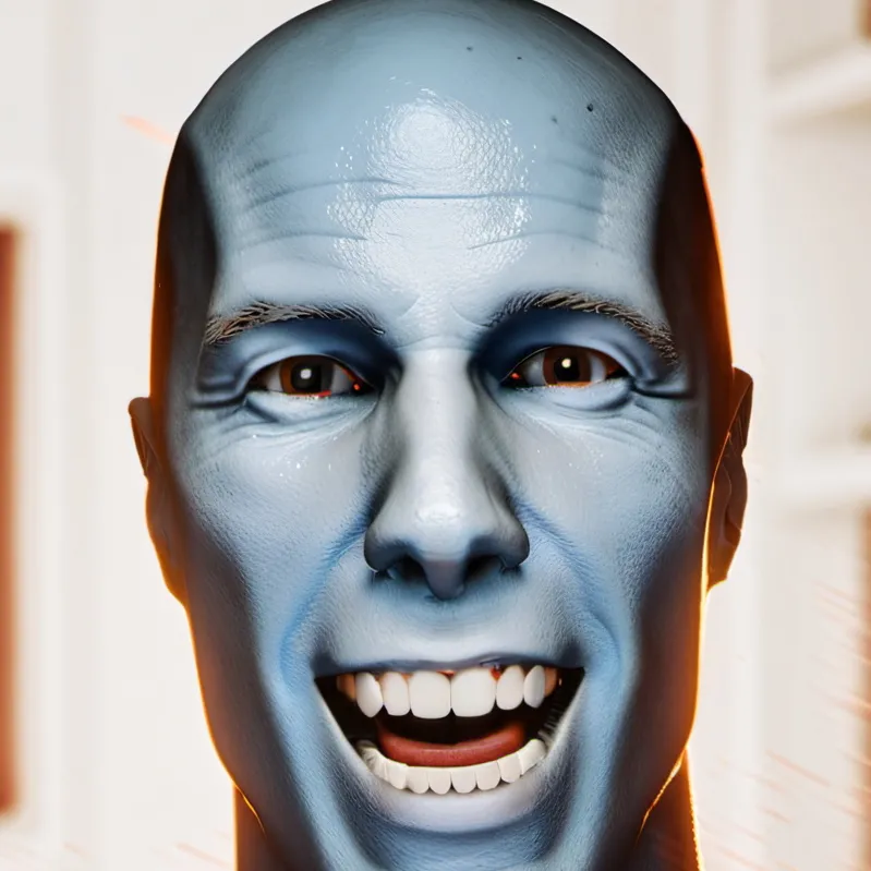 chat with ai character: Blue alien 