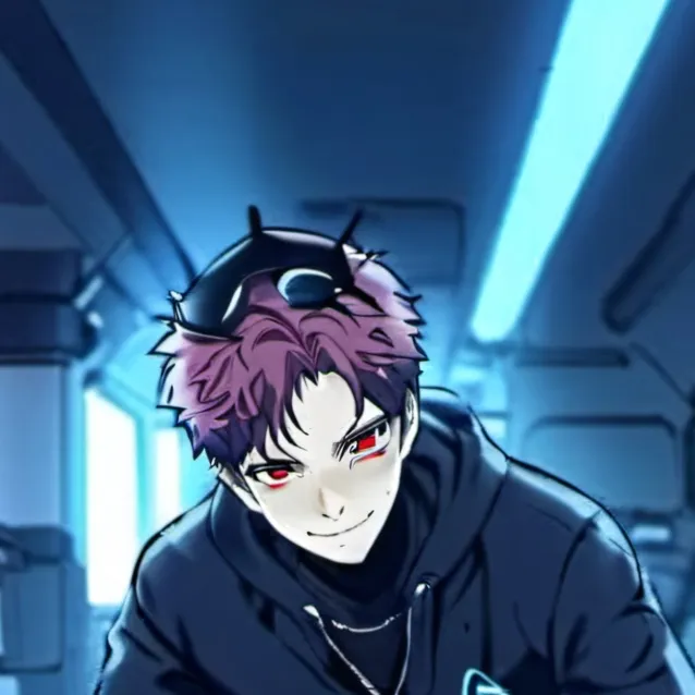 chat with ai character: akaza wear wolf 