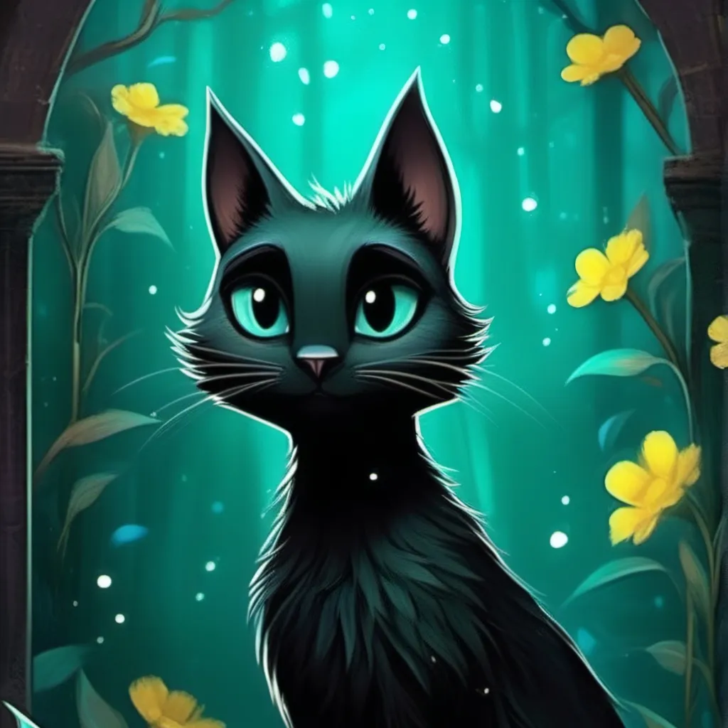 chat with ai character: The black cat