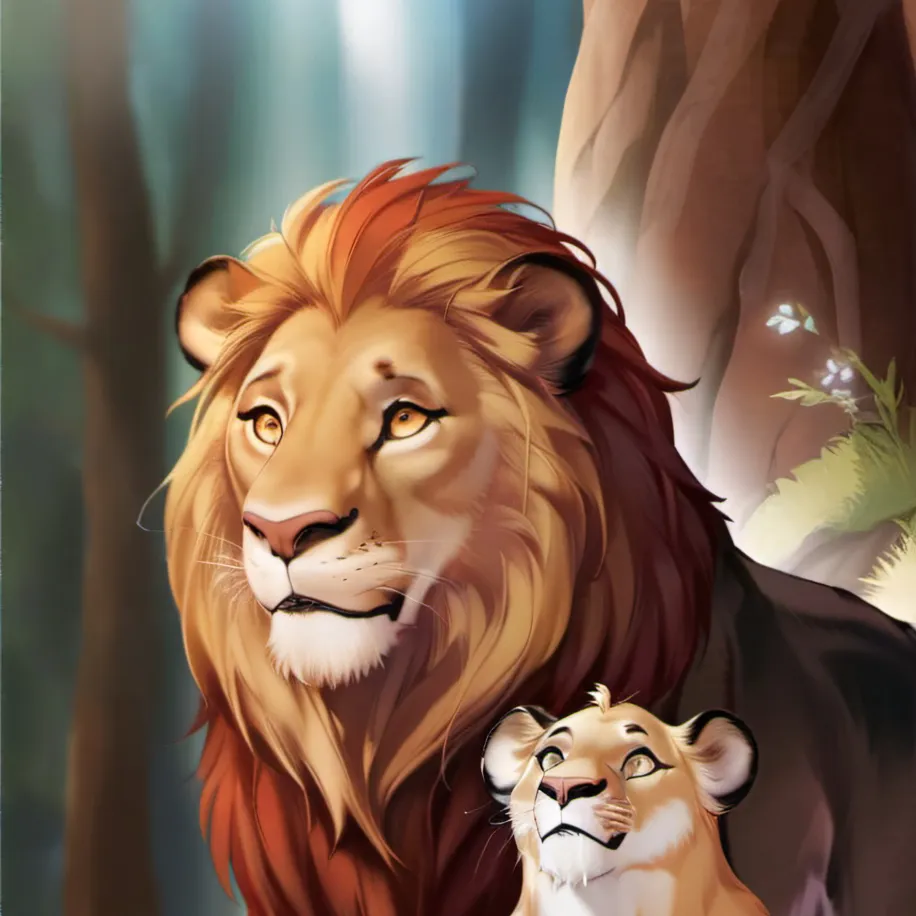chat with ai character: Simba and Mufasa