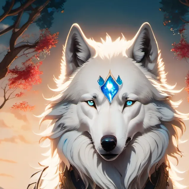 chat with ai character: Celestial Wolf