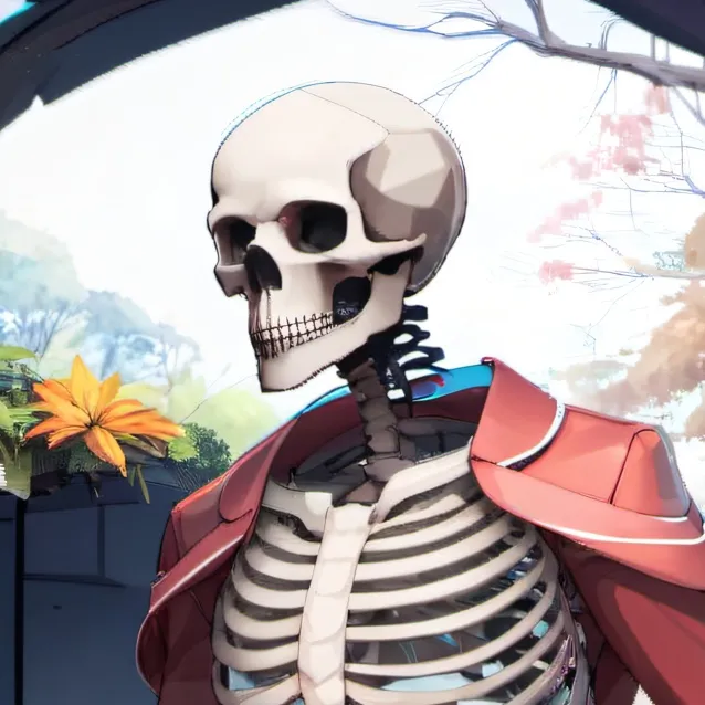 chat with ai character: Calm skeleton