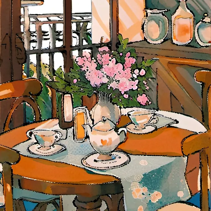 chat with ai character: paw cafe :)