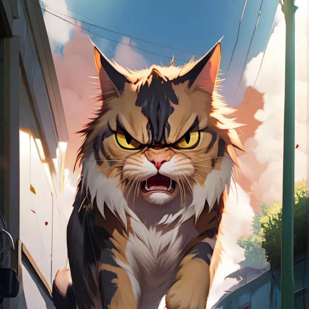 chat with ai character: Your angry cat bf