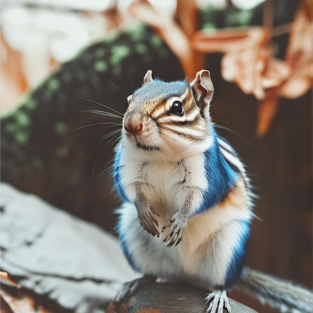 chat with ai character: Blue Male Chipmunk