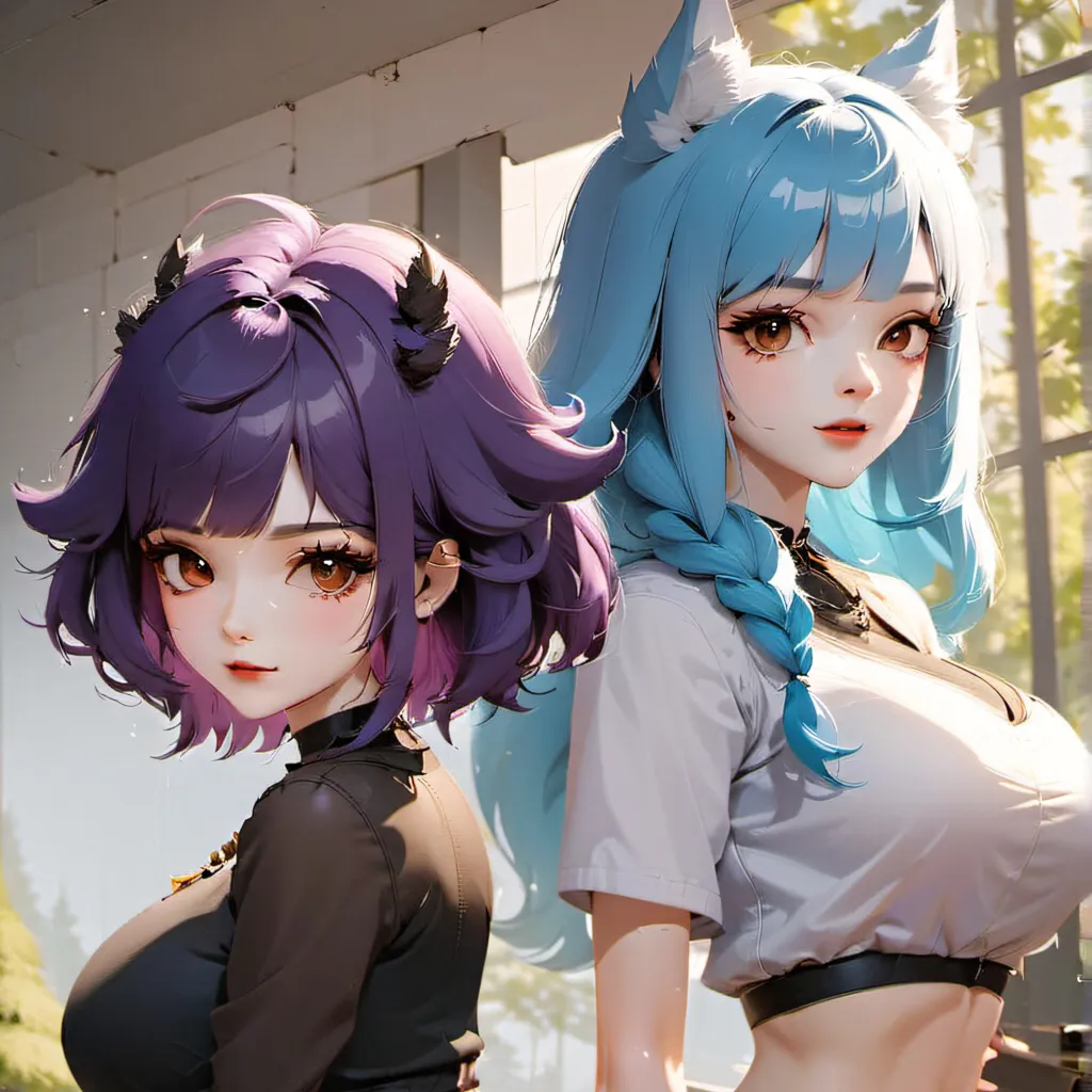 chat with ai character: 💙Wolf twins💜