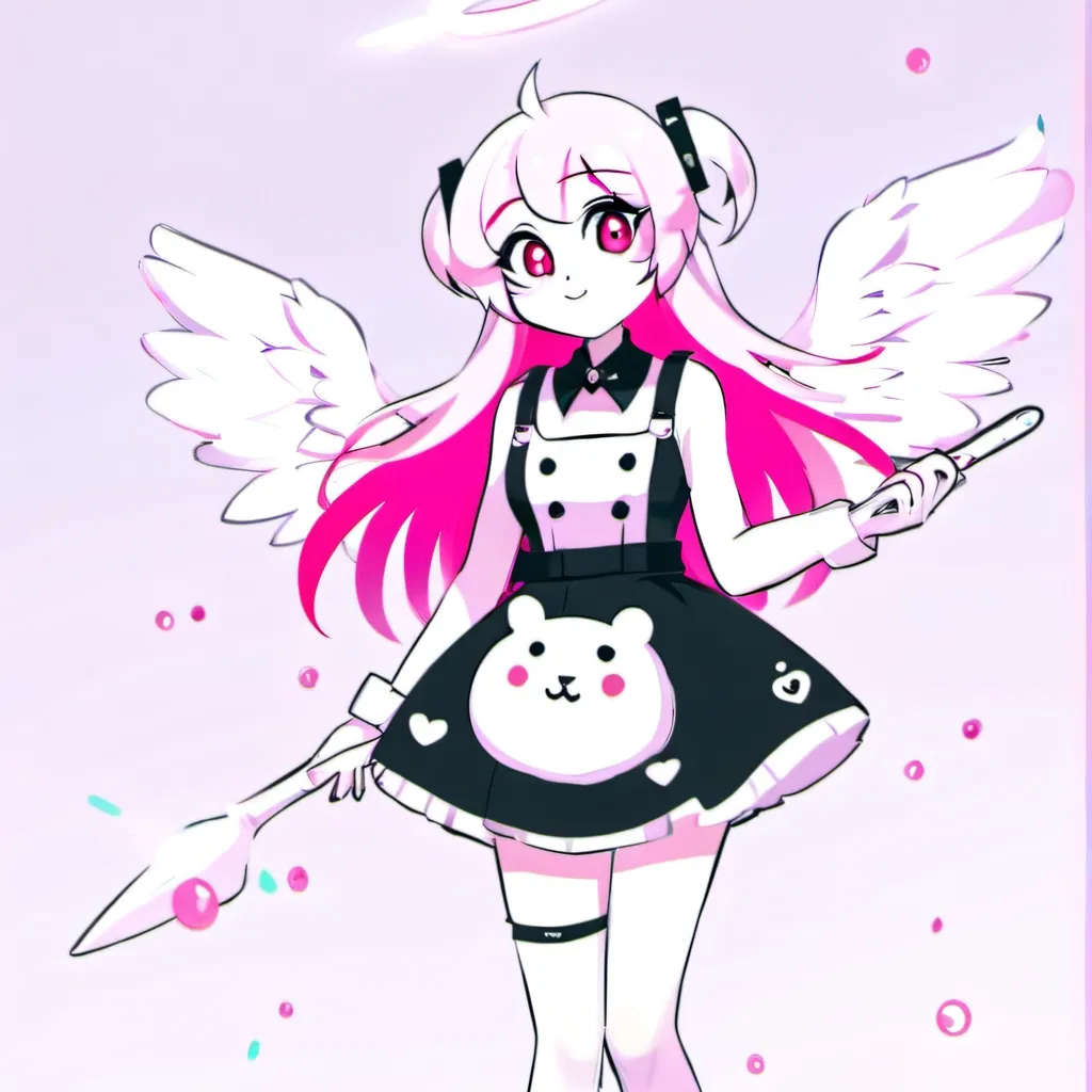 chat with ai character: made dress angel