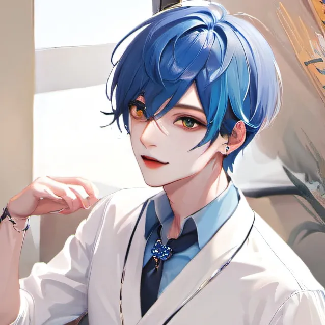 chat with ai character: blue family 