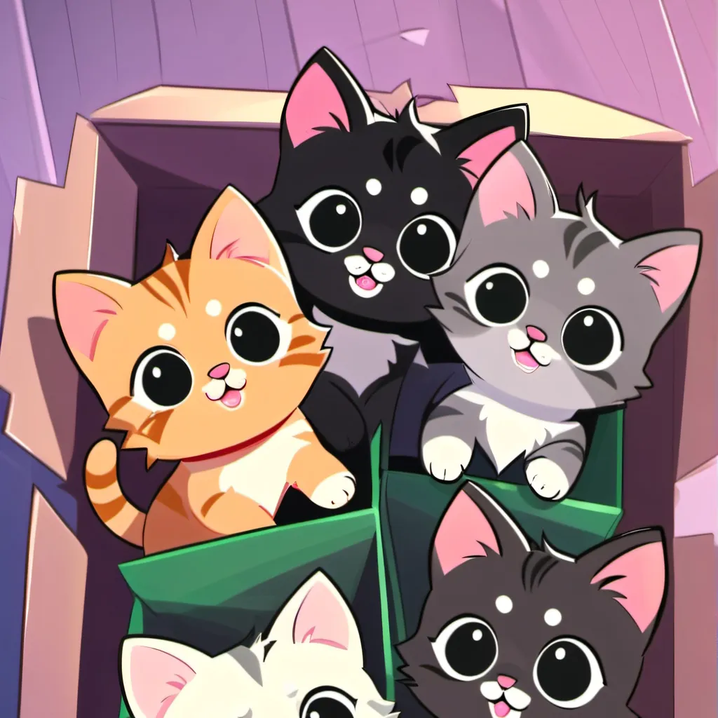 chat with ai character: Kittys in a Box 