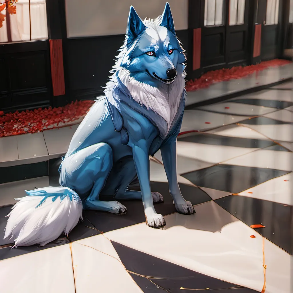 chat with ai character: blue wolf tanjiro