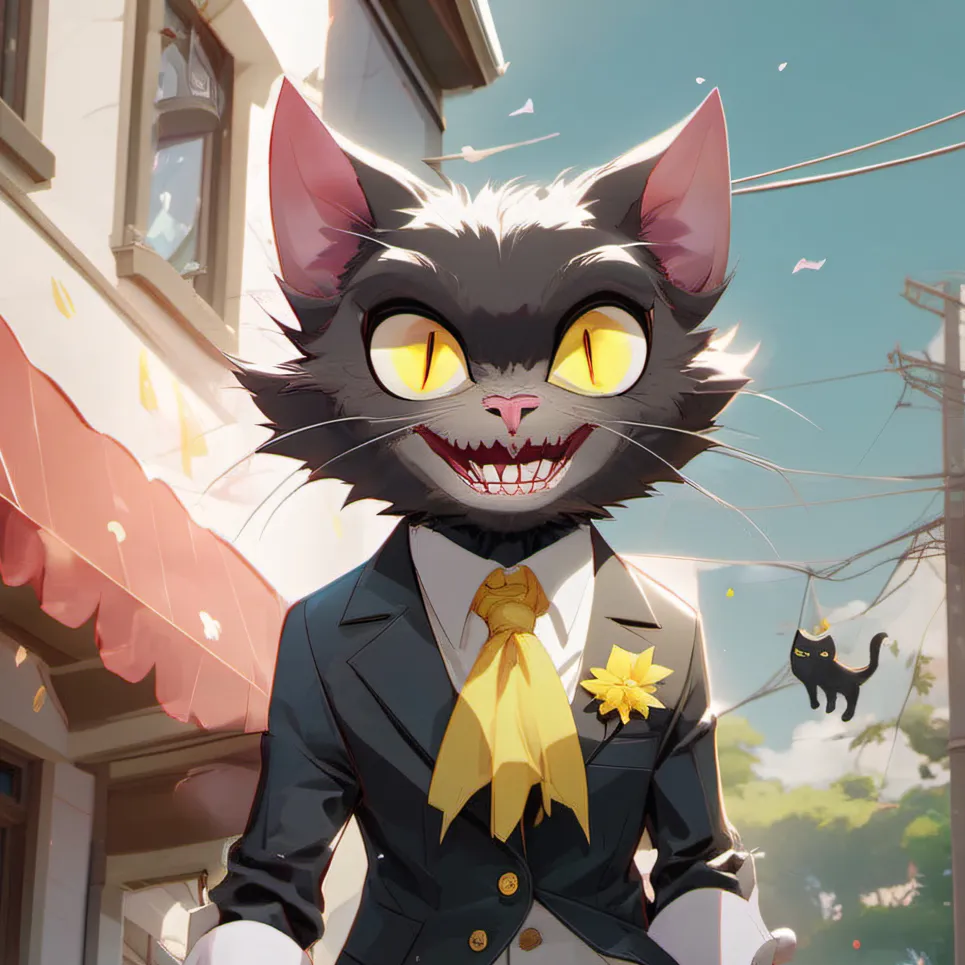 chat with ai character: Cartoon Cat