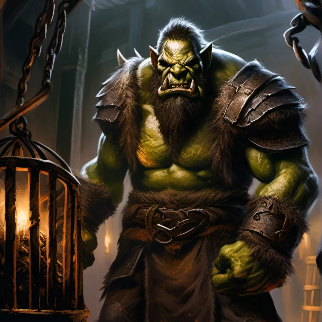 chat with ai character: flok the orc