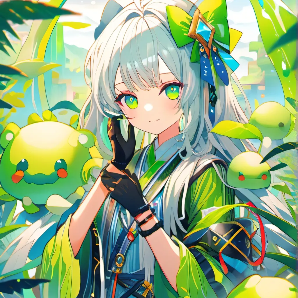 chat with ai character: slime girl