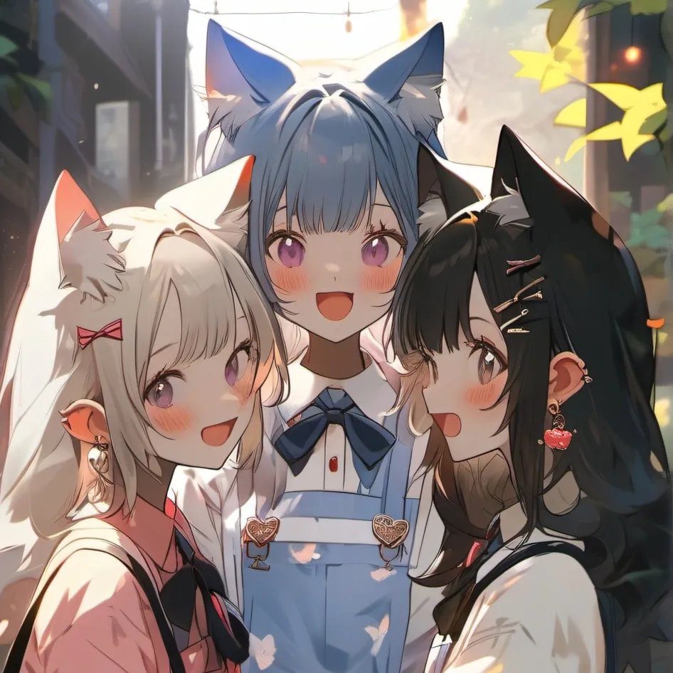 chat with ai character: Kat, Luna, Layla
