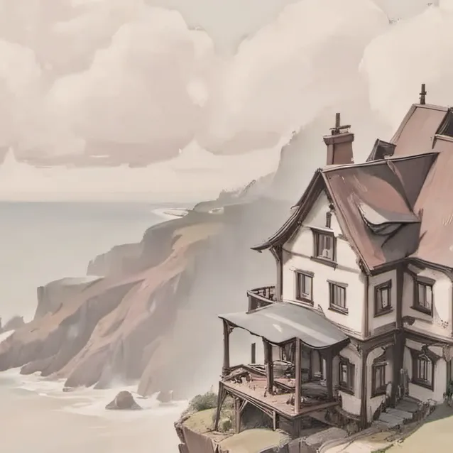 chat with ai character: House on a cliff