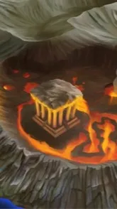 ai character: The Fire Kingdom background