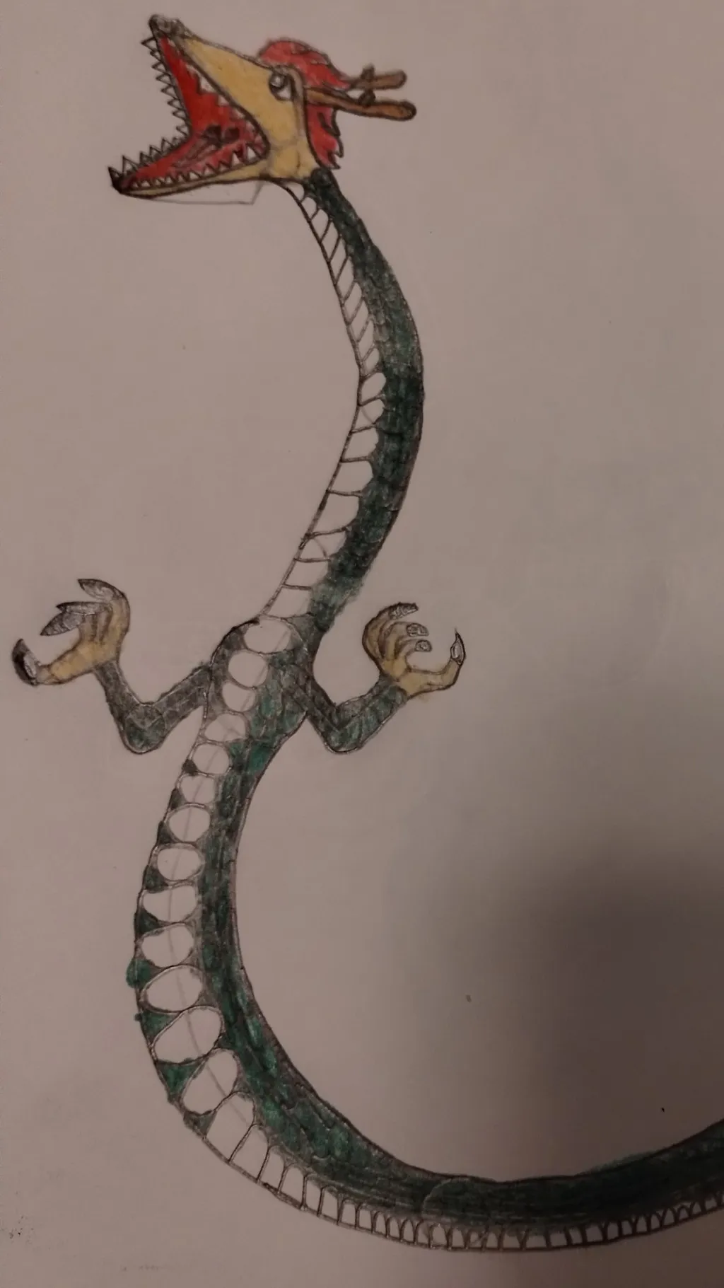 ai character: Embercoil Serpent background