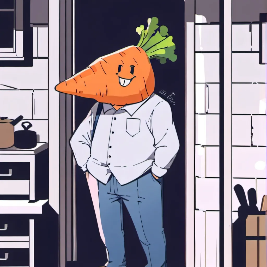 chat with ai character: carrot guy
