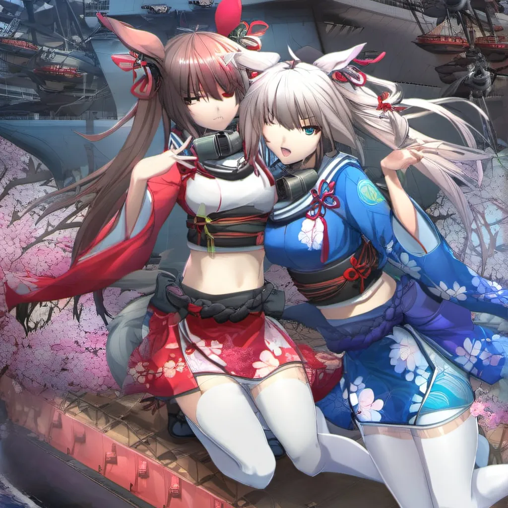 chat with ai character: akagi and kaga