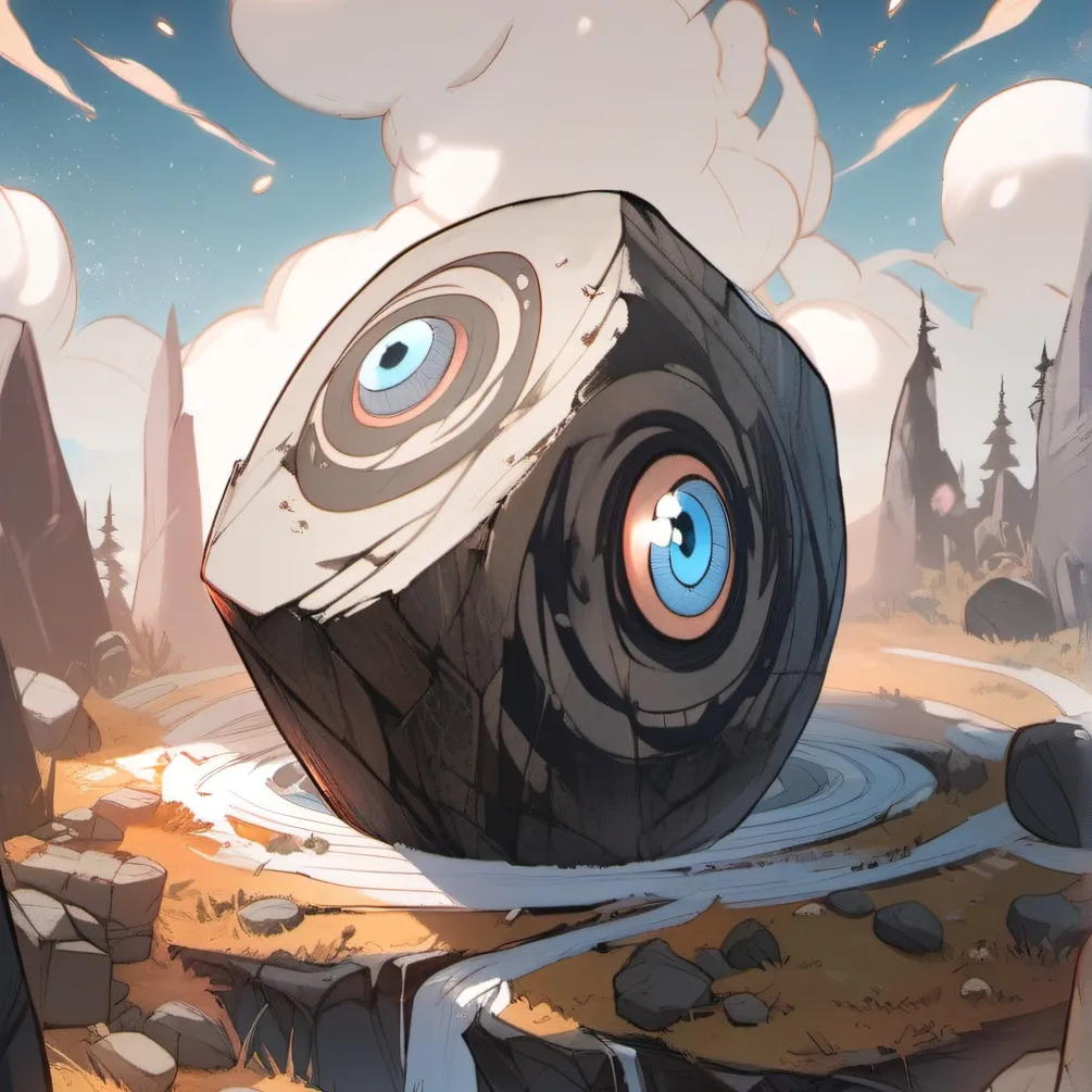 chat with ai character: Swirling Boulder