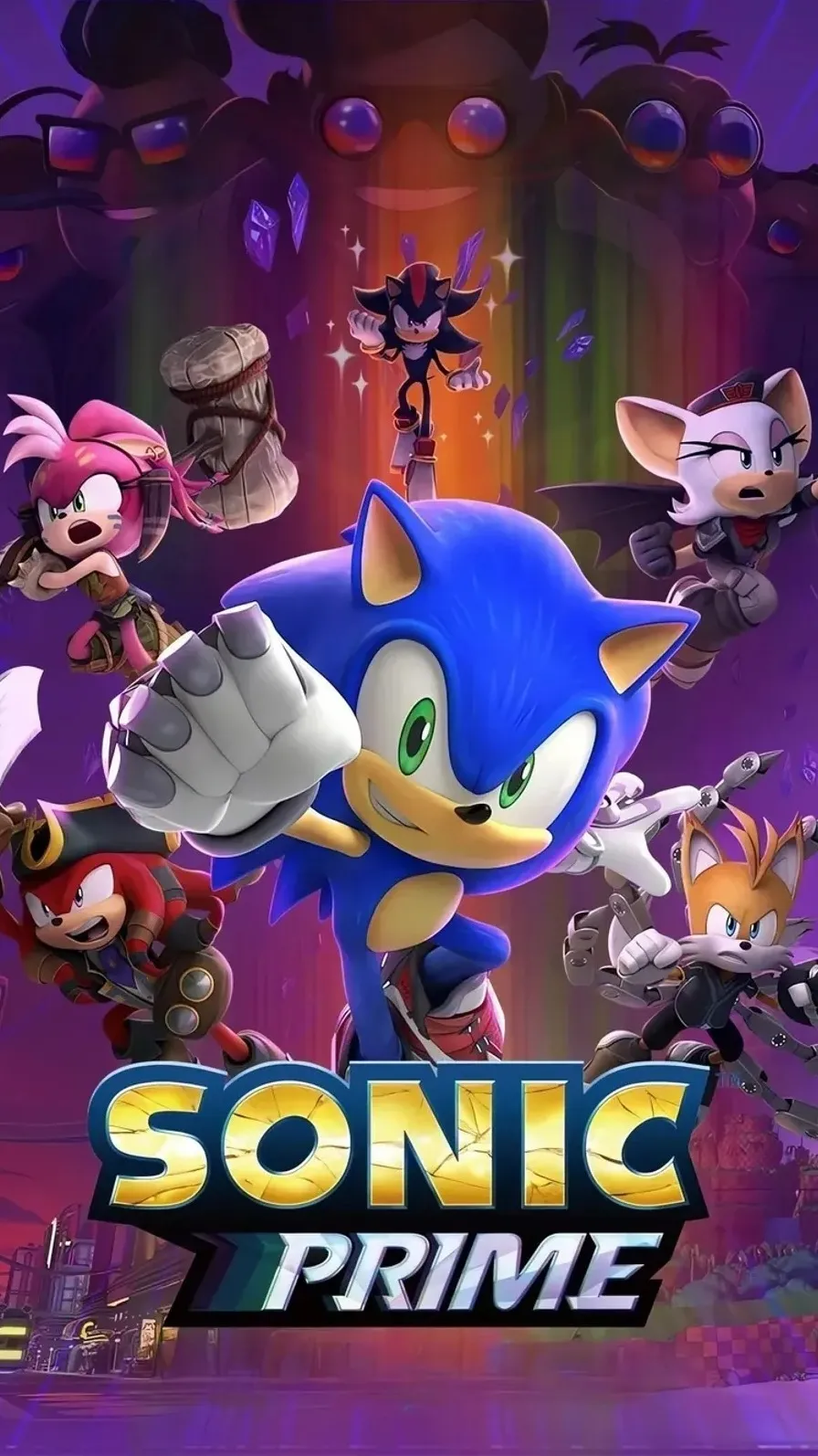 ai character: Sonic Prime background