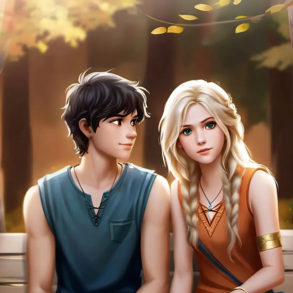 chat with ai character: Annabeth and Percy