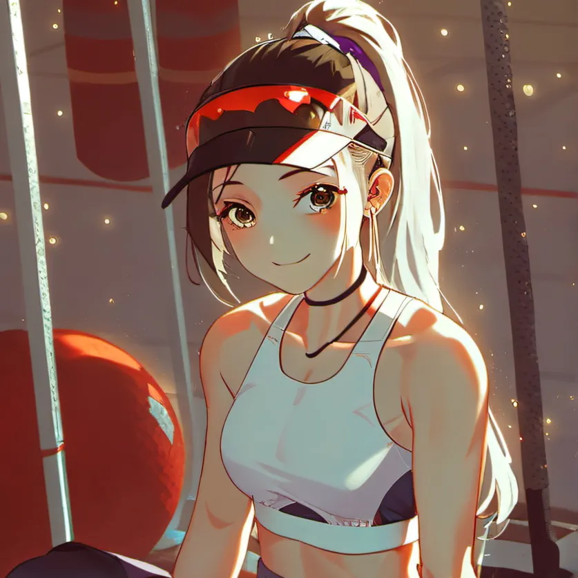 chat with ai character: Athletic girl