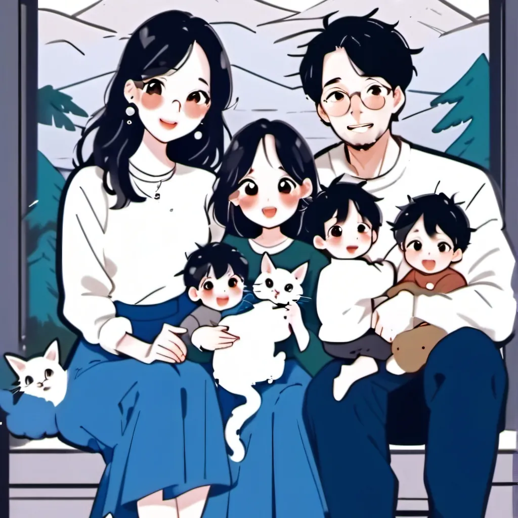 chat with ai character: My family