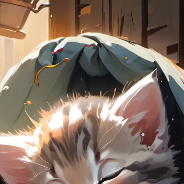 chat with ai character: happier kitten