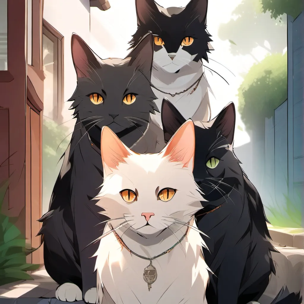 chat with ai character: your cat family
