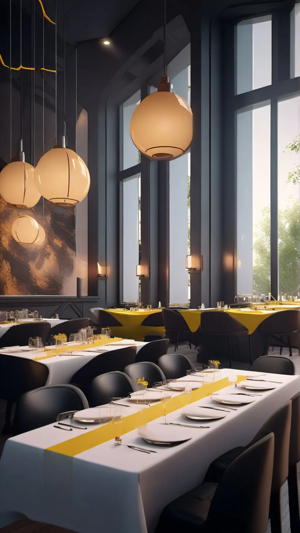 ai character: Restaurant: Part 1 background