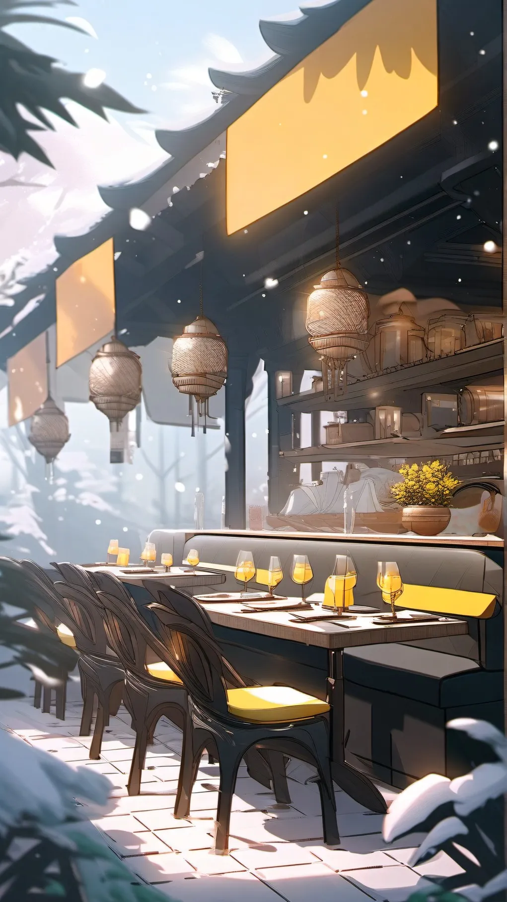 ai character: Restaurant: Part 2 background