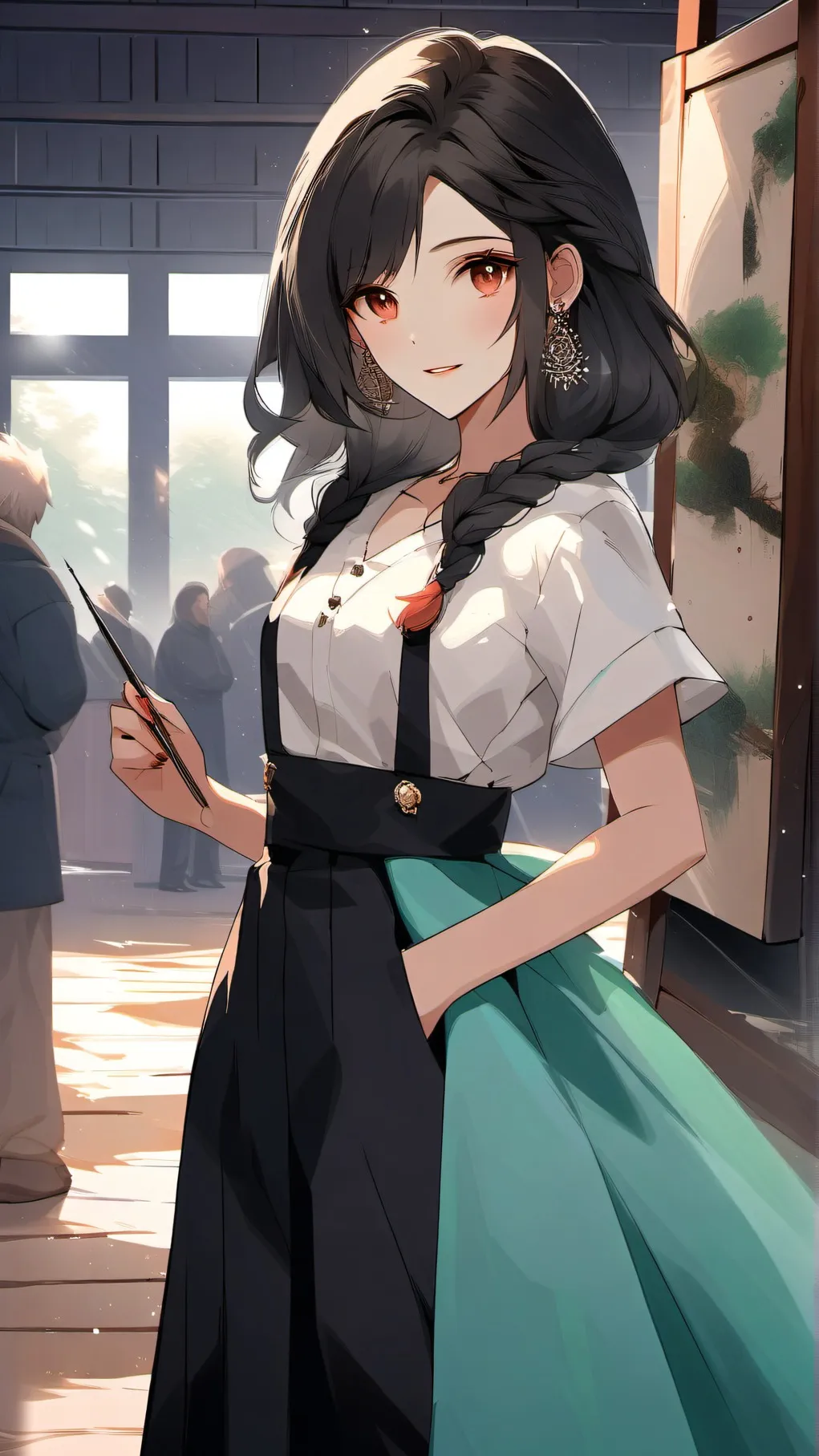 ai character: Painter background