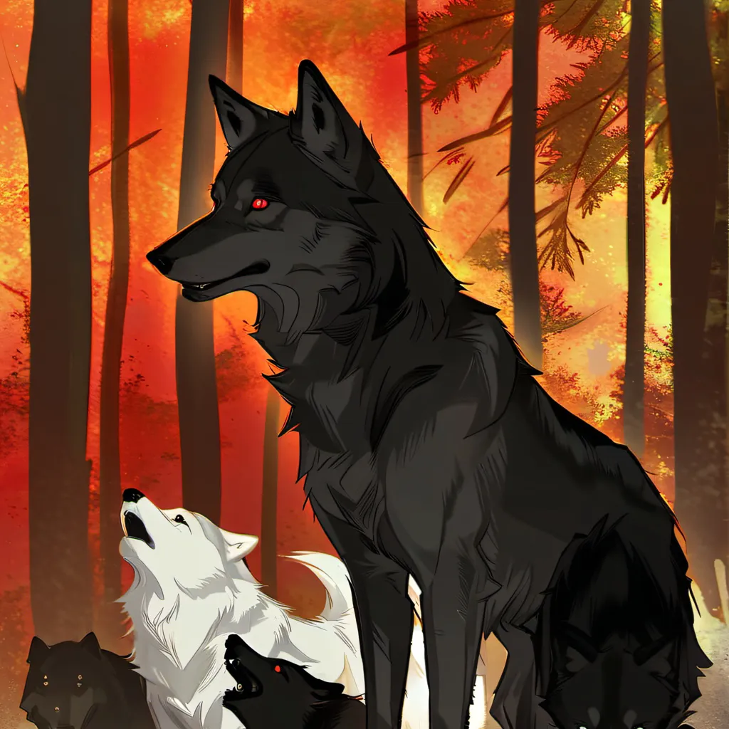 chat with ai character: A wolf pack