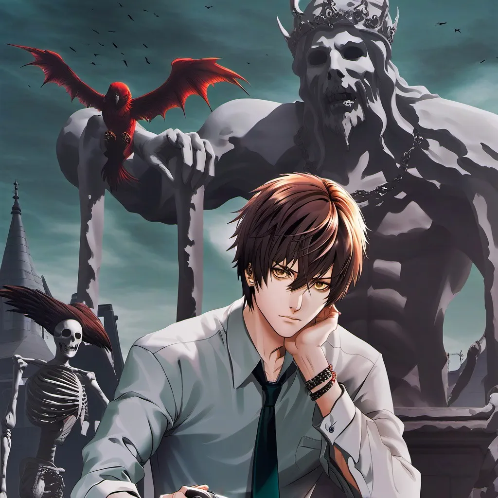 chat with ai character: Weird light yagami