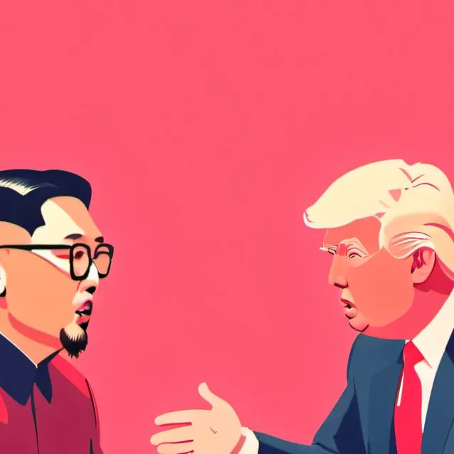 chat with ai character: kim and trump 