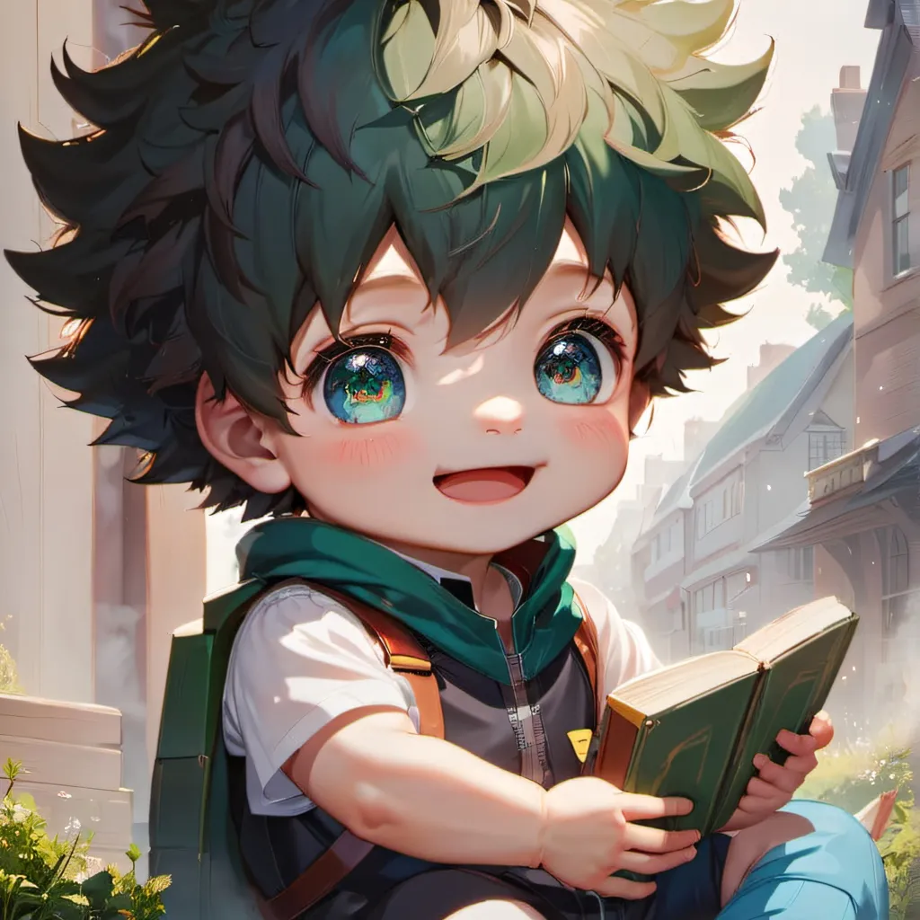 chat with ai character: baby deku!